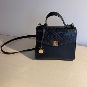 Black Crossbody Purse With Handle & Strap  by Dune London